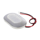 3X1.25" Blue LED Oblong Courtesy Light Stainless Steel Trim Marine Boat 12V