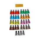 45 Pieces Replacement Car Boat ATO ATC Fuse Blade Set 2A 3A 5A 7.5A 10A 15A 20A 25A 30A with Clip
