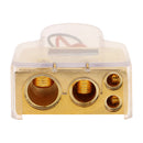 Repalcment 12V Gold Plated Battery Terminal Car Stereo Audio 1/0 4 Gauge AWG with Voltage Red LED Digital Display