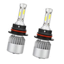 S2 9007 LED Headlight Conversion Lamp 6000K Cool White 72W 7200LM for Cars