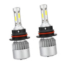 S2 9007 LED Headlight Conversion Lamp 6000K Cool White 72W 7200LM for Cars