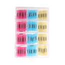 180 Pieces 3 Color Coded Heat Shrink Wire Wrap Cable Sleeving Tubing with Storage Box