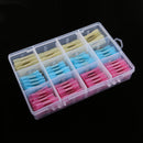 180 Pieces 3 Color Coded Heat Shrink Wire Wrap Cable Sleeving Tubing with Storage Box