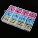 180 Pieces 3 Color Coded Heat Shrink Wire Wrap Cable Sleeving Tubing with Storage Box