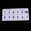 121 Piece Fender Door Hood Bumper Trim Clip Retainer Assortment Kit for Honda
