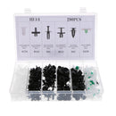 290 Pieces Car Bumper Trim Push-type Retainer Trim Panel Barrel Nut Clip for BMW