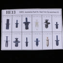 350 Piece Automotive Plastic Push Pin Rivet Trim Clip Panel Body Interior Assortment with Storage Box