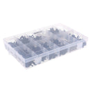 350 Piece Automotive Plastic Push Pin Rivet Trim Clip Panel Body Interior Assortment with Storage Box