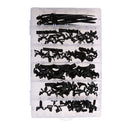 54 Piece Car Retainer Mould Wire Loom Routing Harness Clip Assortment
