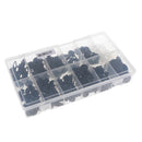 242 Pieces Clips Bumper Fender Trim Body Push Retainers Rivet Assortment Set