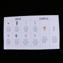 210 Pieces 10 Type Nylon Car Bumper Door Panel Rivets Push Pin Moulding Fastener