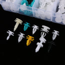 210 Pieces 10 Type Nylon Car Bumper Door Panel Rivets Push Pin Moulding Fastener