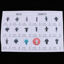 299 Piece Replacement Universal Automotive Push Pin Rivets Retainer with Portable Storage Case