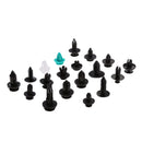 299 Piece Replacement Universal Automotive Push Pin Rivets Retainer with Portable Storage Case