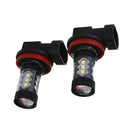 Pair Replacement Car H8 H11 LED Fog Driving Light 80W 6500K Lamp Bulb White
