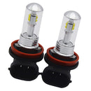 Pair H8 H11 16-LED 80W 6000K High Power Fog Driving Light Bulbs - Cool White