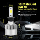 2 Piece Vehicle LED Headlight Bulbs 6000K Conversion Kit H3 72W 7200LM