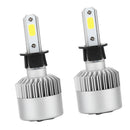 2 Piece Vehicle LED Headlight Bulbs 6000K Conversion Kit H3 72W 7200LM