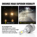 Car 880/881/H27 LED Headlight Conversion Lamp 6000K Cool White 72W 7200LM