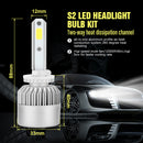 Car 880/881/H27 LED Headlight Conversion Lamp 6000K Cool White 72W 7200LM