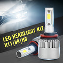 2 Piece LED Headlight Bulbs 6000K Conversion Kit H11/H9/H8 72W 7200LM