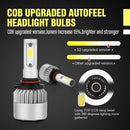 LED Headlights 9006 HB4 LED Conversion Kits Bulbs 72W 6000K 7200LM COB Chips