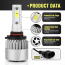 LED Headlights 9006 HB4 LED Conversion Kits Bulbs 72W 6000K 7200LM COB Chips