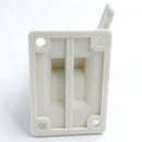 White Nylon Ratchet Bracket Radio Antenna Deck Mount Marine Boat Yacht