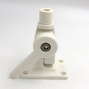 White Nylon Ratchet Bracket Radio Antenna Deck Mount Marine Boat Yacht