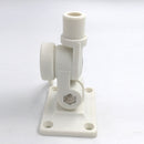 White Nylon Ratchet Bracket Radio Antenna Deck Mount Marine Boat Yacht