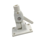White Nylon Ratchet Bracket Radio Antenna Deck Mount Marine Boat Yacht