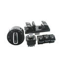 6PCS Headlights & Windows & Mirror Control Chrome Switch For VW Passat B6