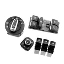 6PCS Headlights & Windows & Mirror Control Chrome Switch For VW Passat B6