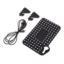 Car Silicone Charger Stand Cradle Dock with 2 in 1 Charging Cable for Phone
