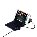 Car Silicone Charger Stand Cradle Dock with 2 in 1 Charging Cable for Phone