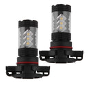 2 Piece Super White High Power 80W H16 5202 5201 LED DRL Fog Lights 1920LM