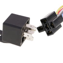 5 Pieces DC12V 40Amp Car SPDT Automotive Relay 4-Pin 4 Wires Harness Socket Kits for Car Boat