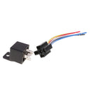 5 Pieces DC12V 40Amp Car SPDT Automotive Relay 4-Pin 4 Wires Harness Socket Kits for Car Boat