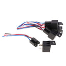 5 Pieces DC12V 40Amp Car SPDT Automotive Relay 4-Pin 4 Wires Harness Socket Kits for Car Boat