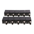 10 Pieces Automotive Car 12V 4-Pin 30 Amp Relay Kit For Fuel Pump Light Horn