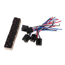 5 Pieces DC12V 80A Amp SPST Automotive 4 Pin Car Relay with Wires and Harness Socket Set