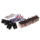 5 Pieces DC12V 80A Amp SPST Automotive 4 Pin Car Relay with Wires and Harness Socket Set