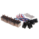 5 Pieces DC12V 80A Amp SPST Automotive 4 Pin Car Relay with Wires and Harness Socket Set