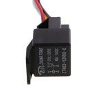 5 Pieces DC12V 40Amp Car SPDT Automotive Relay 5-Pin 5 Wires Harness Socket Kits for Car Boat