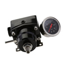 Black Universal Adjustable Fuel Pressure Regulator Adjuster Auto Parts