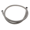 AN 6 High Temperature Stainless Steel Braided Racing Car Hose Fuel Oil Line 3.28 Feet Silver