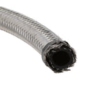 AN 6 High Temperature Stainless Steel Braided Racing Car Hose Fuel Oil Line 3.28 Feet Silver