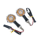 2 Piece Universal Motorcycle Motorbike10 LED Turn Signals Tailights Indicators Blinkers Amber Lights