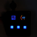 DC12V-24V 3 Gang Marine Blue LED Switch Panel+ Dual USB + Color Voltmeter