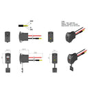 3.5mm Audio Jack AUX/USB Socket Adapter for Car Motorcycle Marine Boat RV